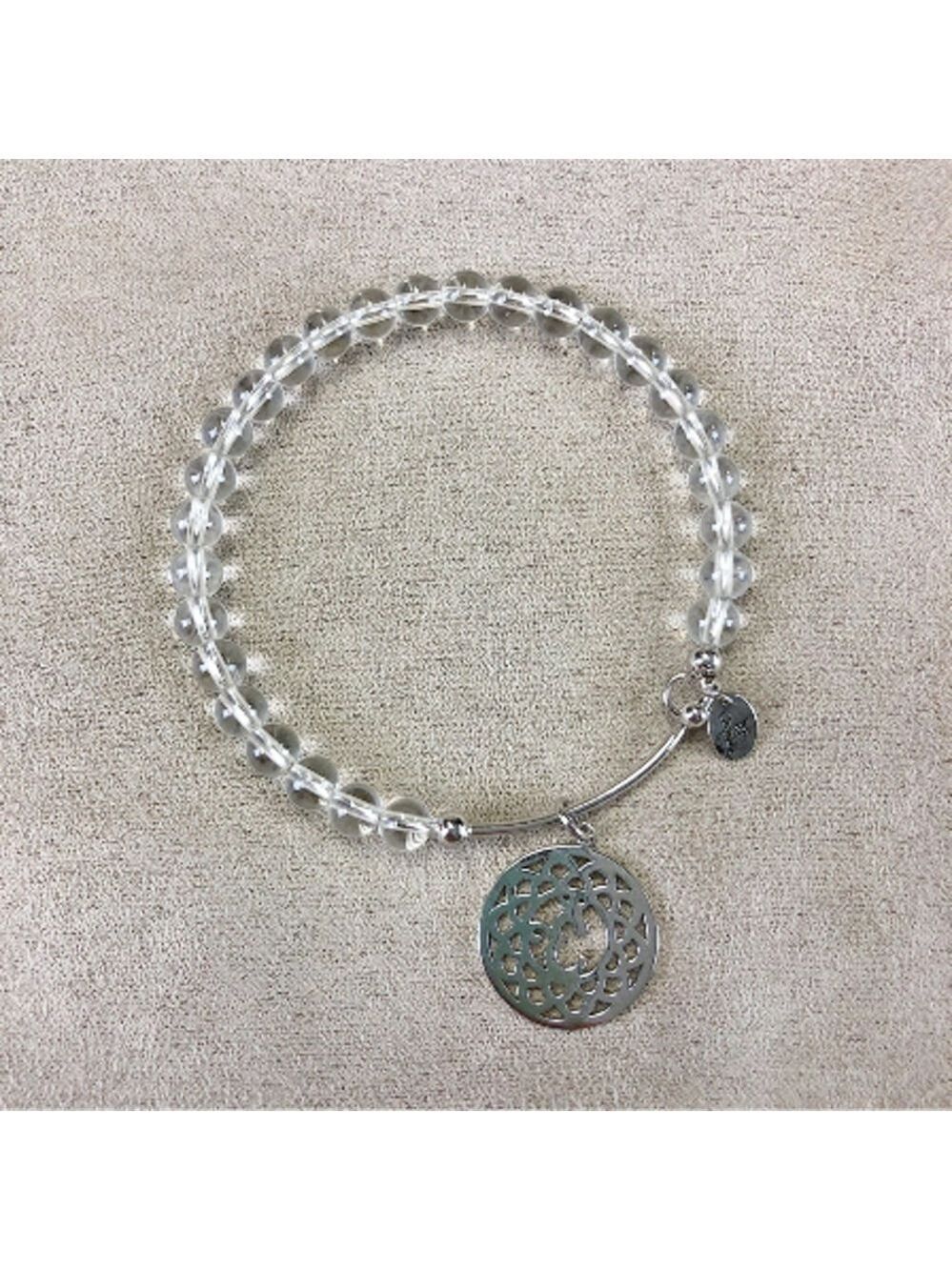 CHRYSALIS crown chakra white crystal gemstone bracelet